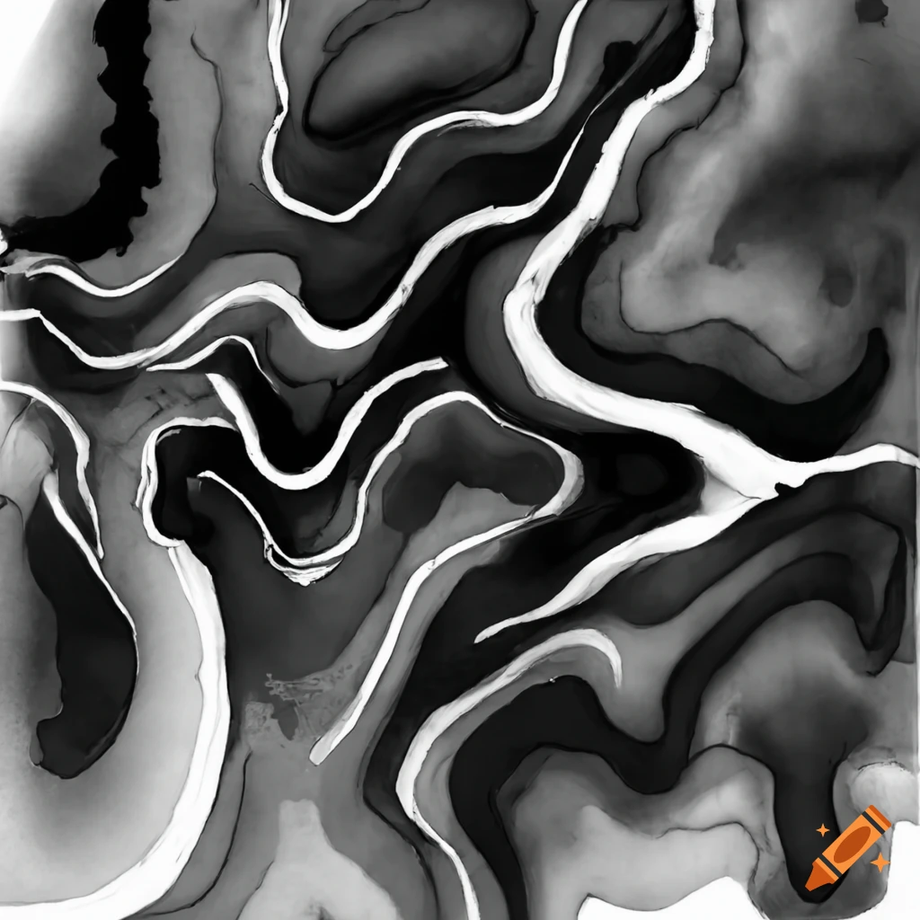 Abstract image with surrounding shapes on Craiyon