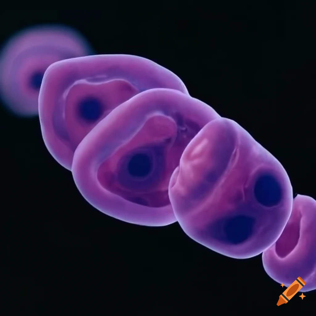 Prokaryotic cell undergoing mitosis