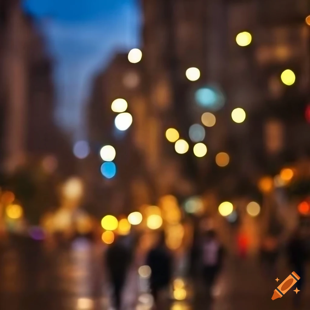 Buenos Aires cityscape with bokeh effect