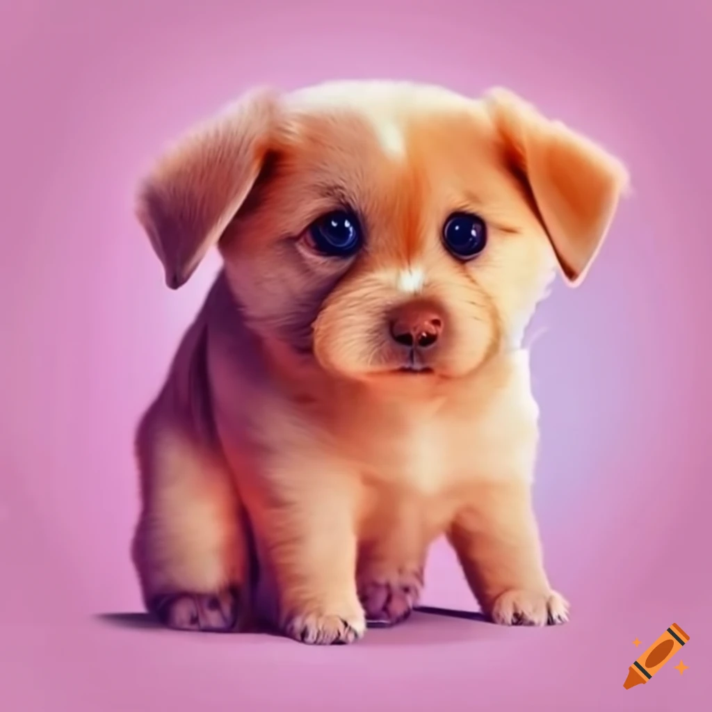 Cute dog on Craiyon