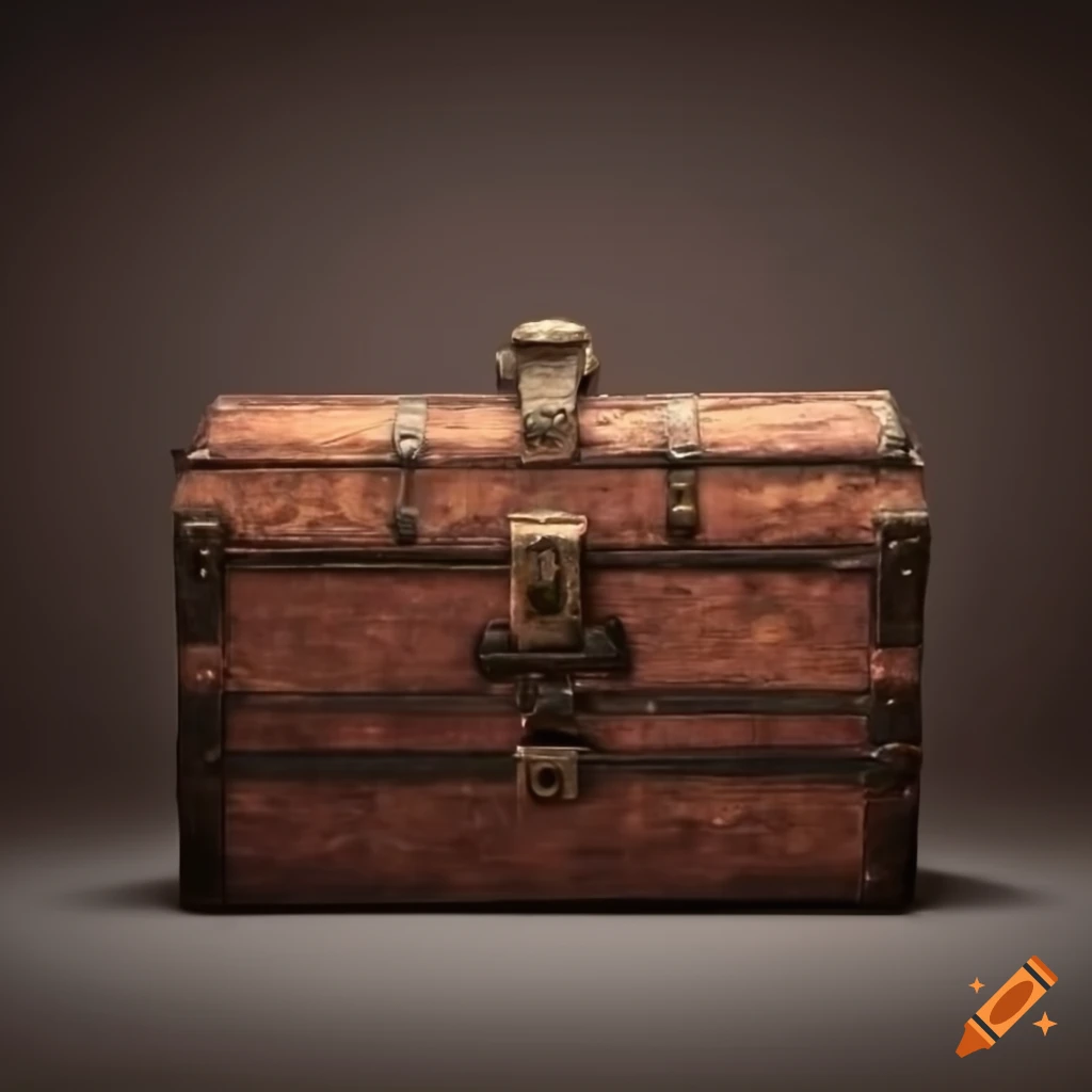 Old empty chest on Craiyon