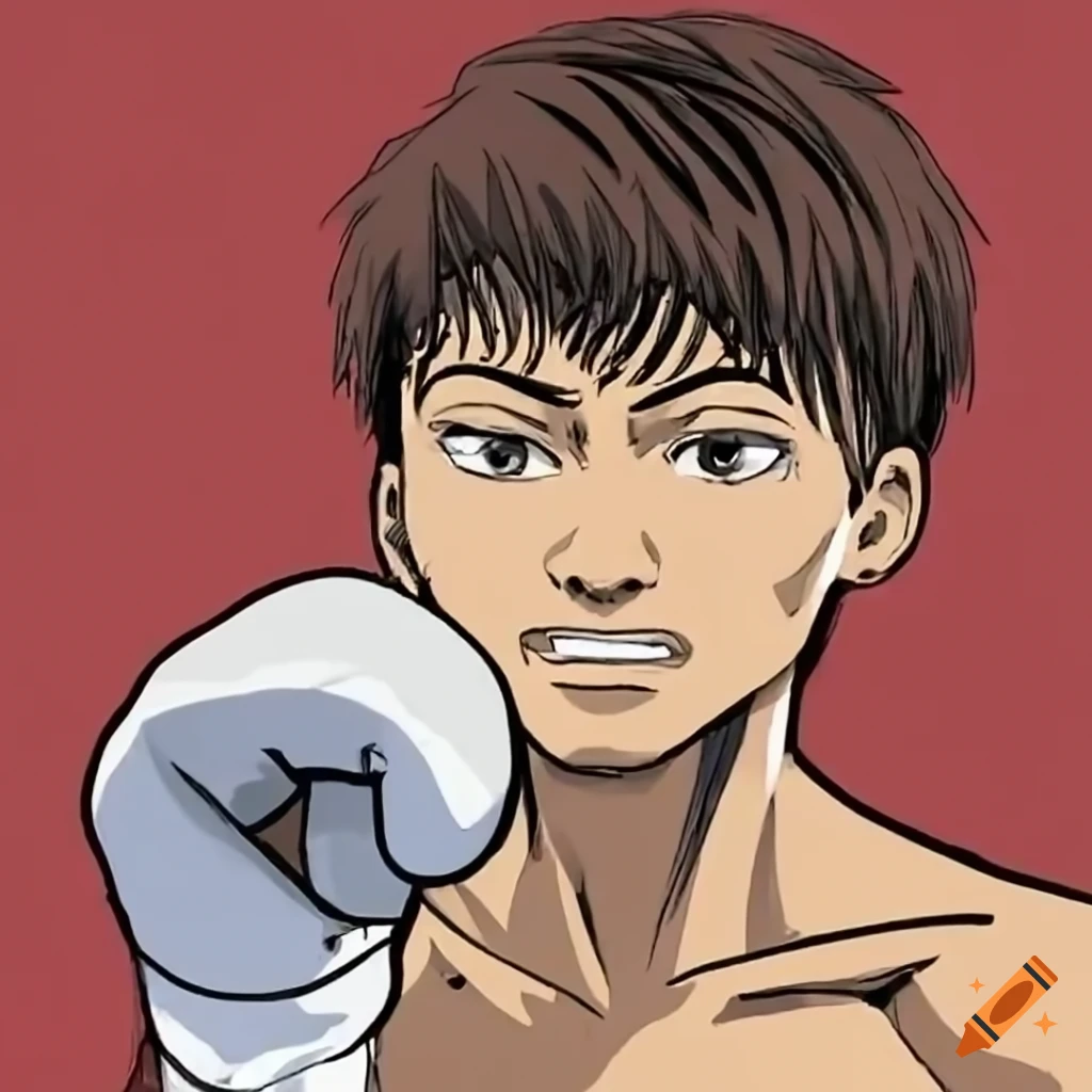 Premium Photo | Anime boxing cartoon neon