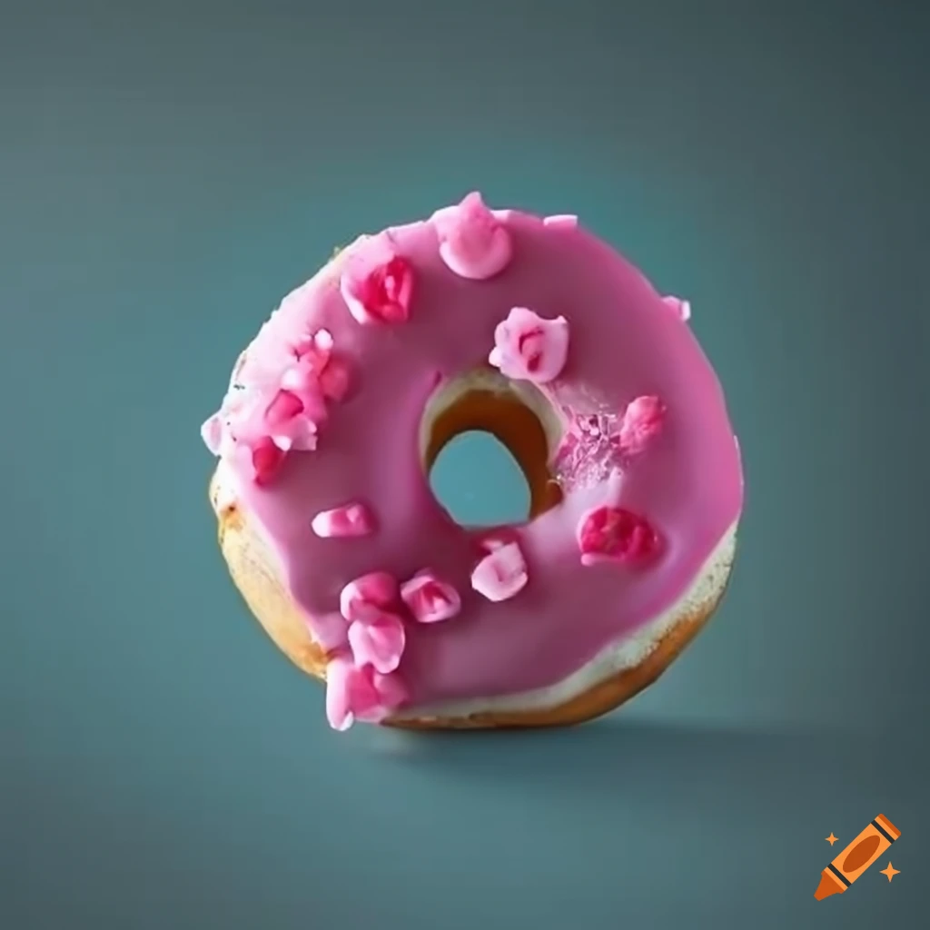 Cherry blossom donut