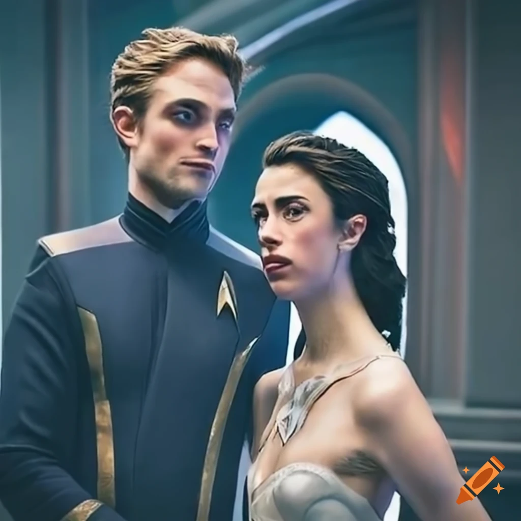 Science fiction wedding ceremony with margaret qualley and robert