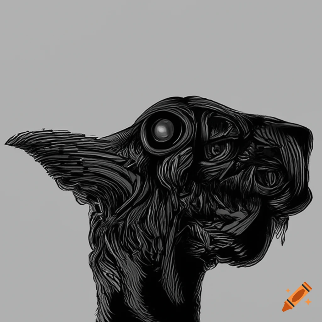 Optical illusion with lines and shapes
