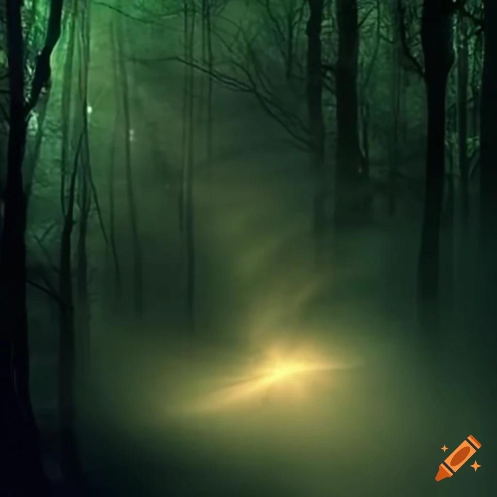 Labrador with enchanting moonlight patterns and ethereal light beams