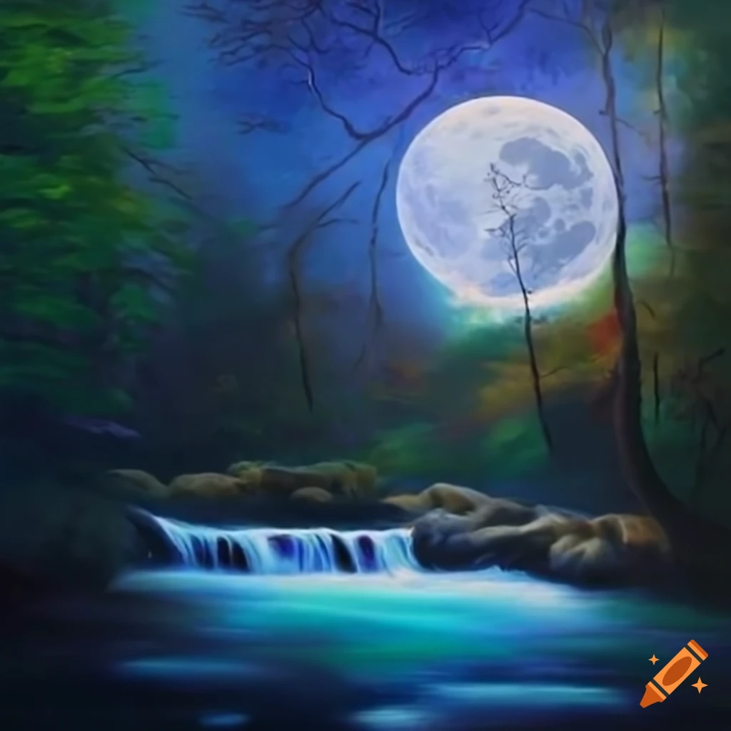Labrador with enchanting moonlight patterns on its coat