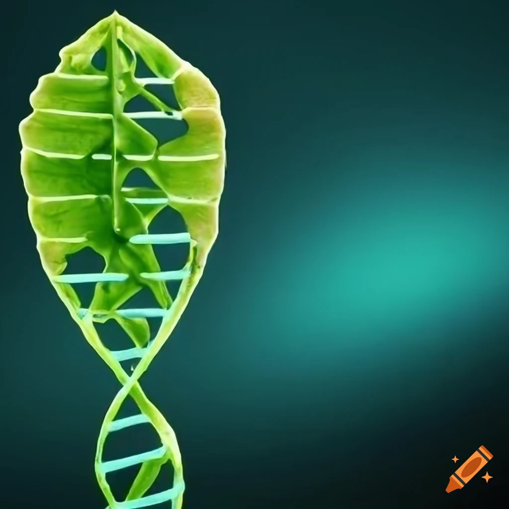 Leaf with DNA barcode