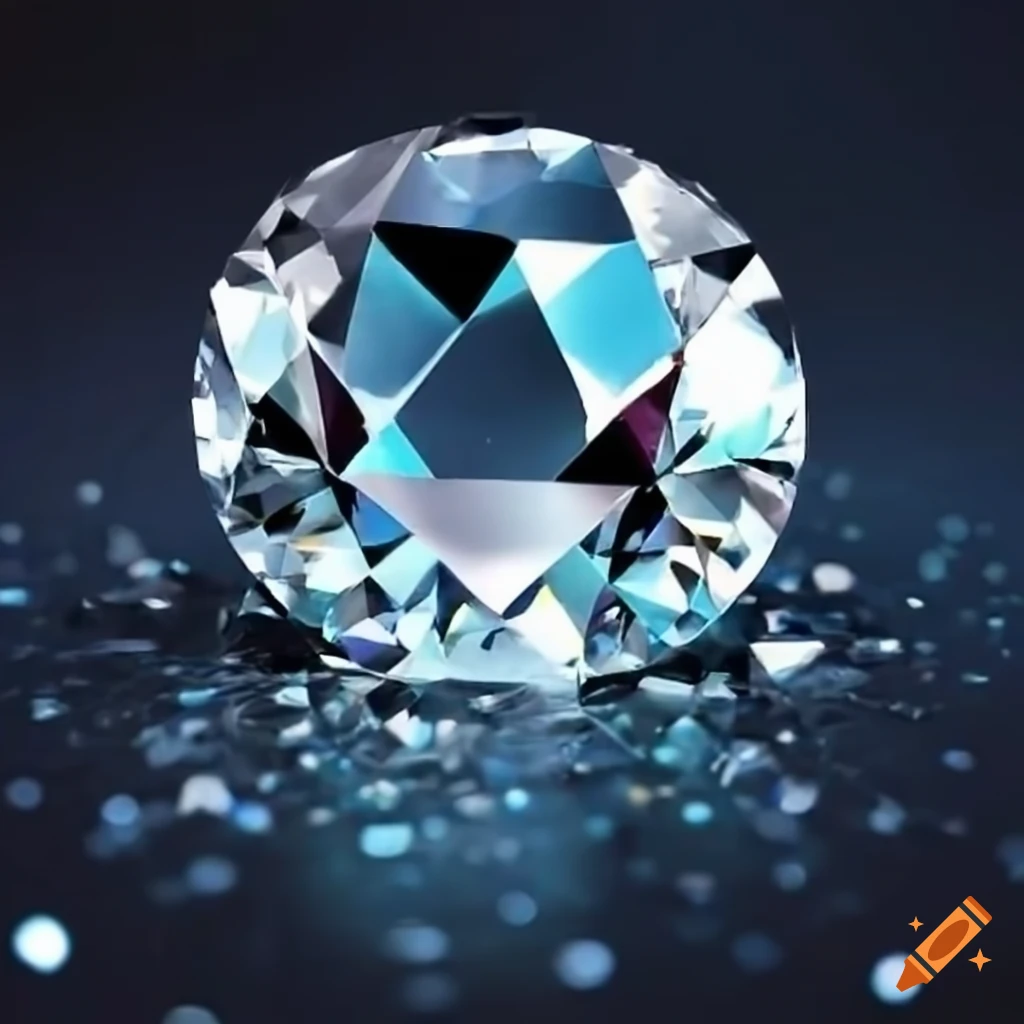 Shiny diamond on Craiyon