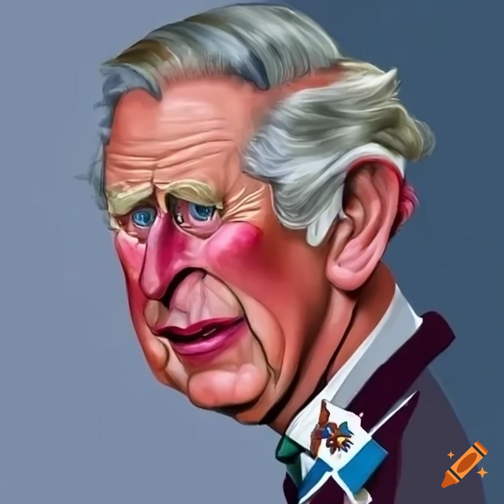 Caricature of prince charles on Craiyon