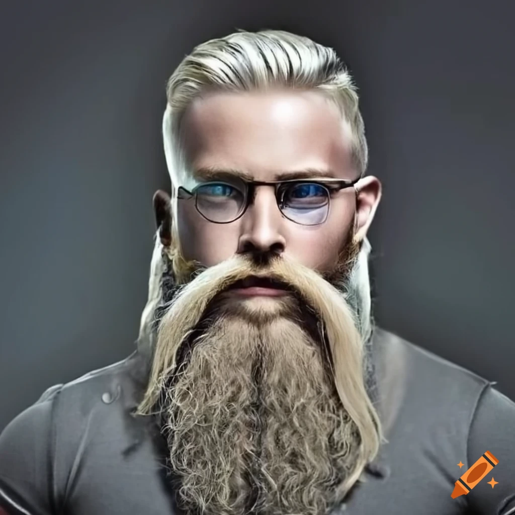 Large Bearded Hipster Man with Glasses (Beard)' Alternative Unisex