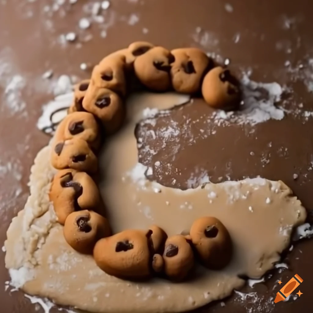 Cookie dough letter C