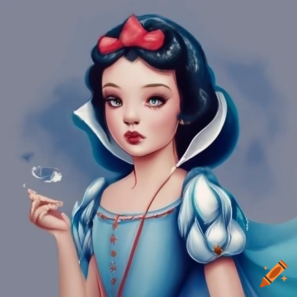 Snow white character on Craiyon