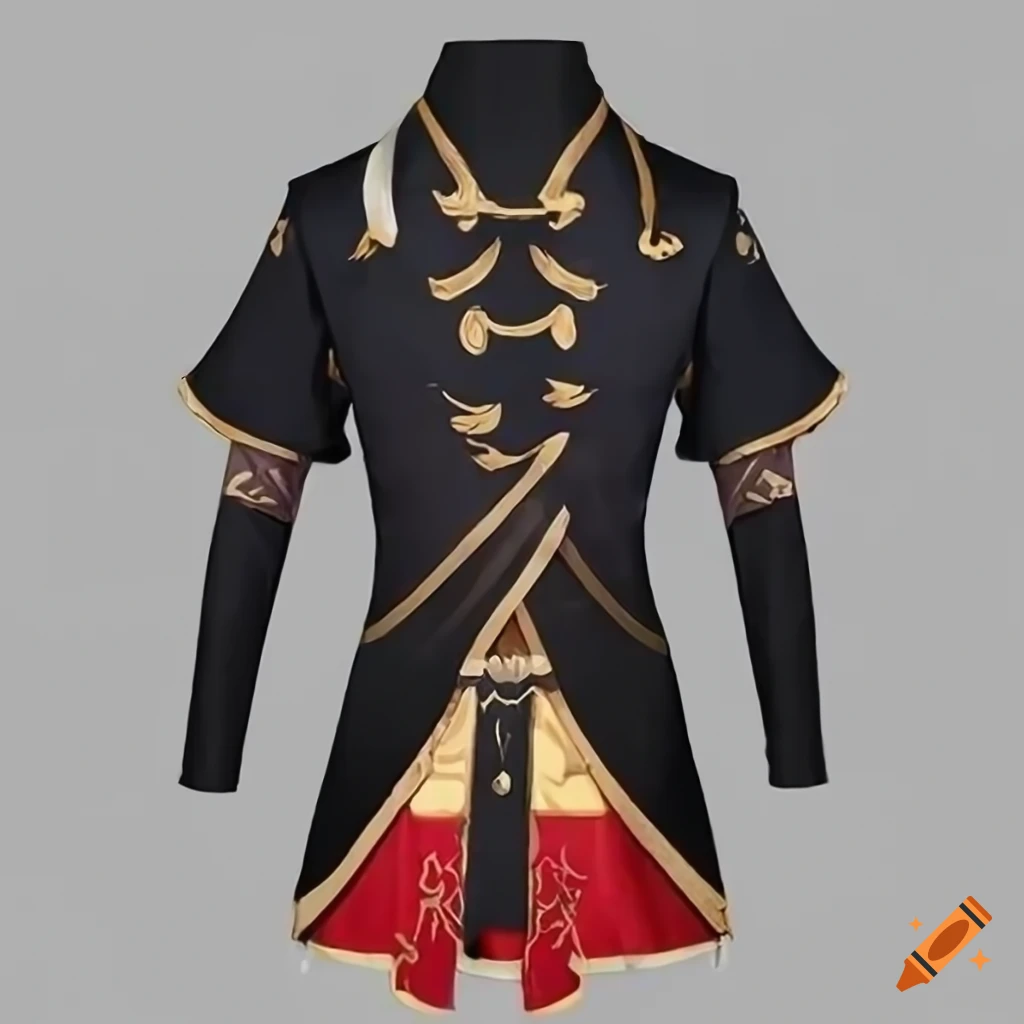 Male character in Chinese-inspired attire with black hair and yellow eyes