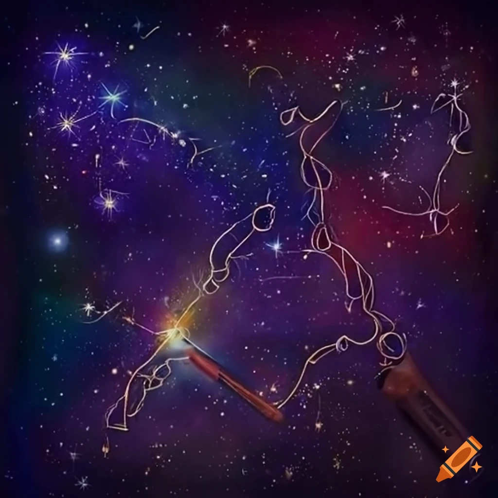 Magical kingdom of Starry Tales with star constellations and stories