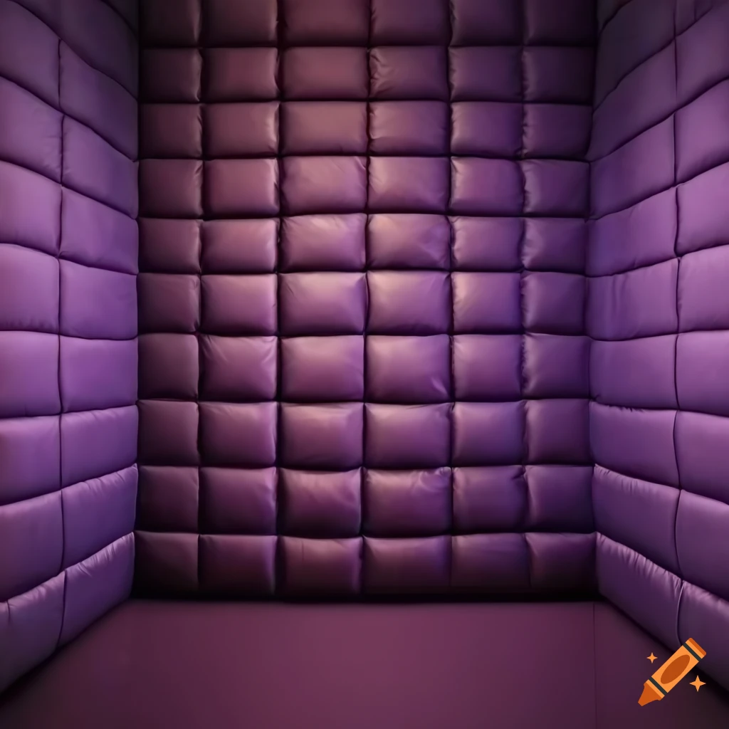 Colorful padded room for kids in detailed 4k photo