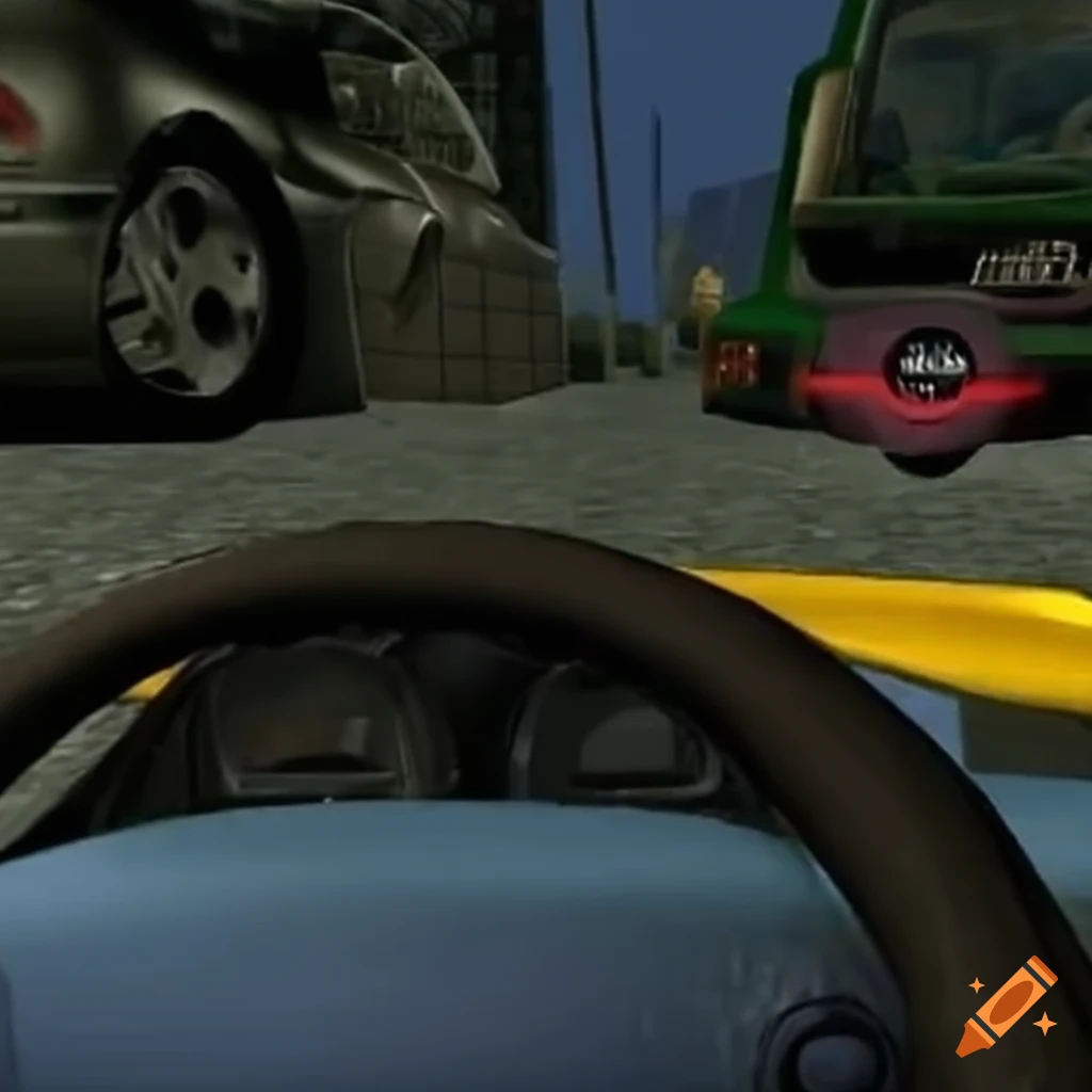 2000s car video game on Craiyon