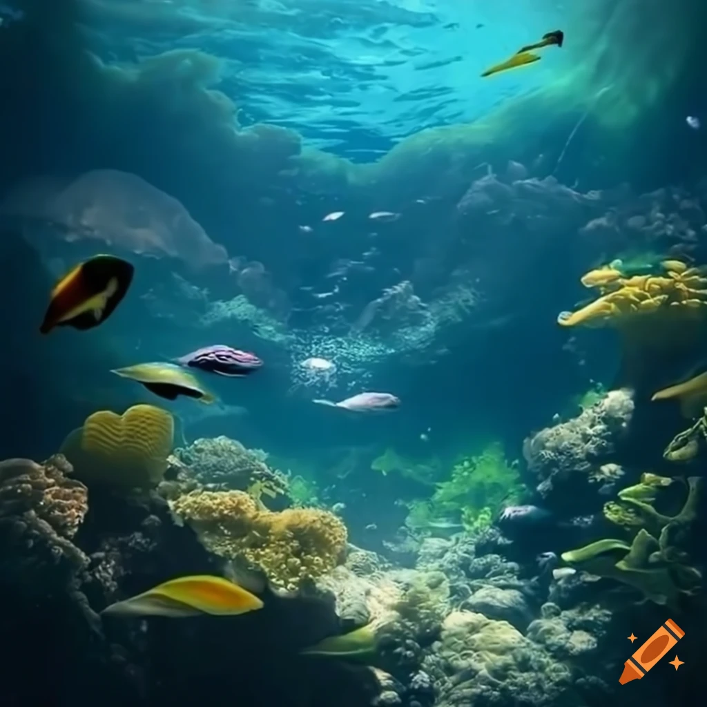 Enchanted underwater realm: dive into a hidden saltwater lake within a ...