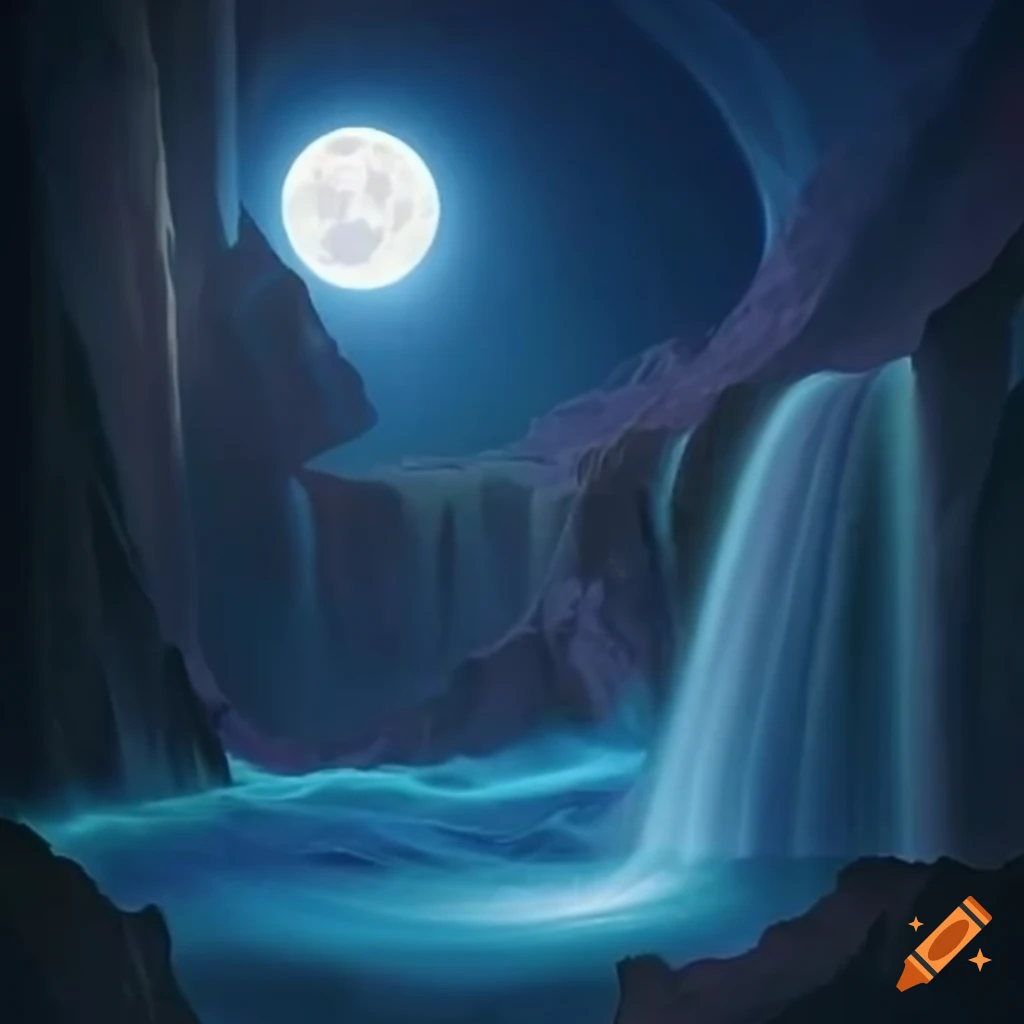 Labrador with enchanting moonlit patterns and dynamic shadows
