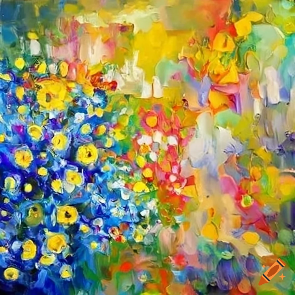 Starry flowers in a galactic garden on Craiyon