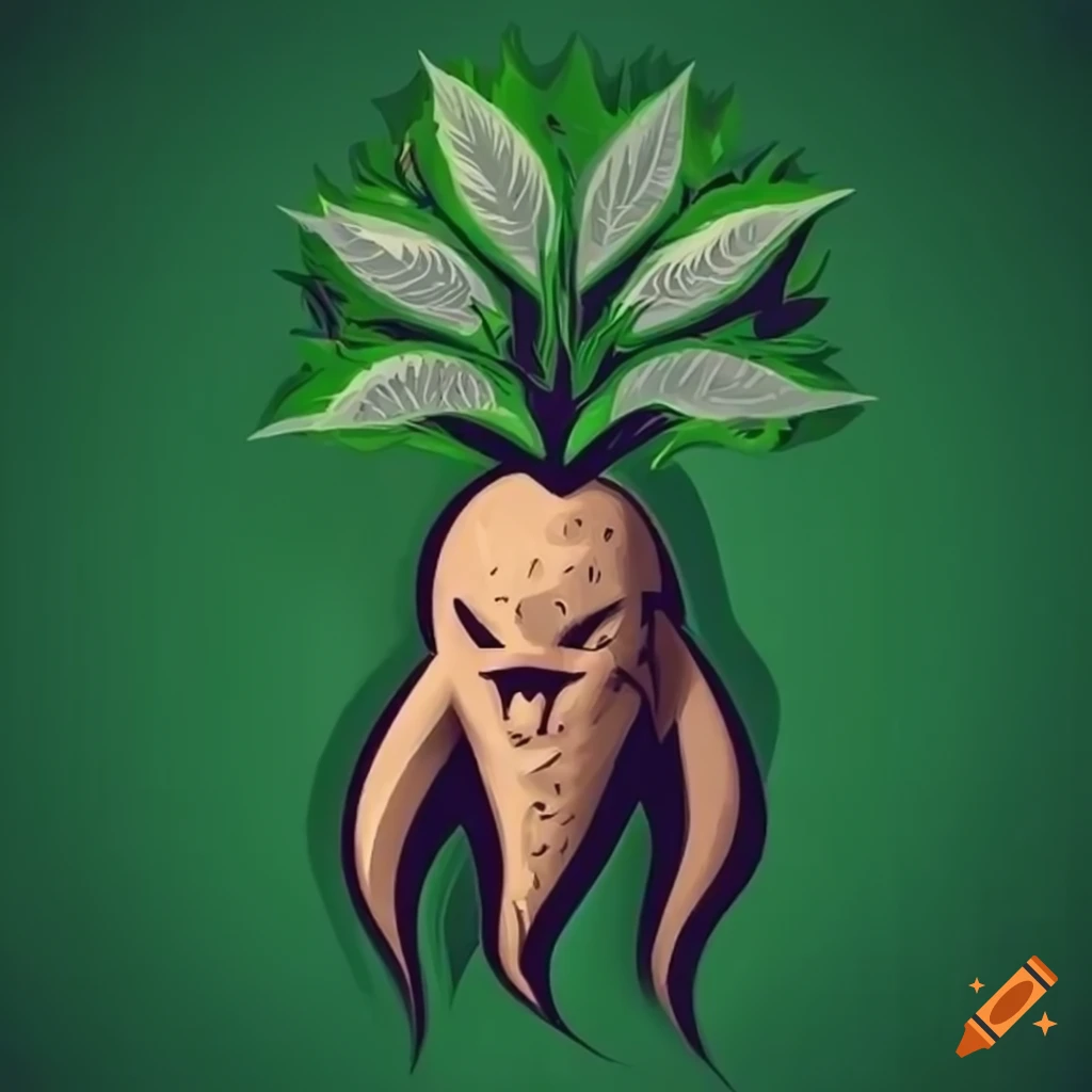 mandrake-with-leaves-esport-team-logo-on-craiyon