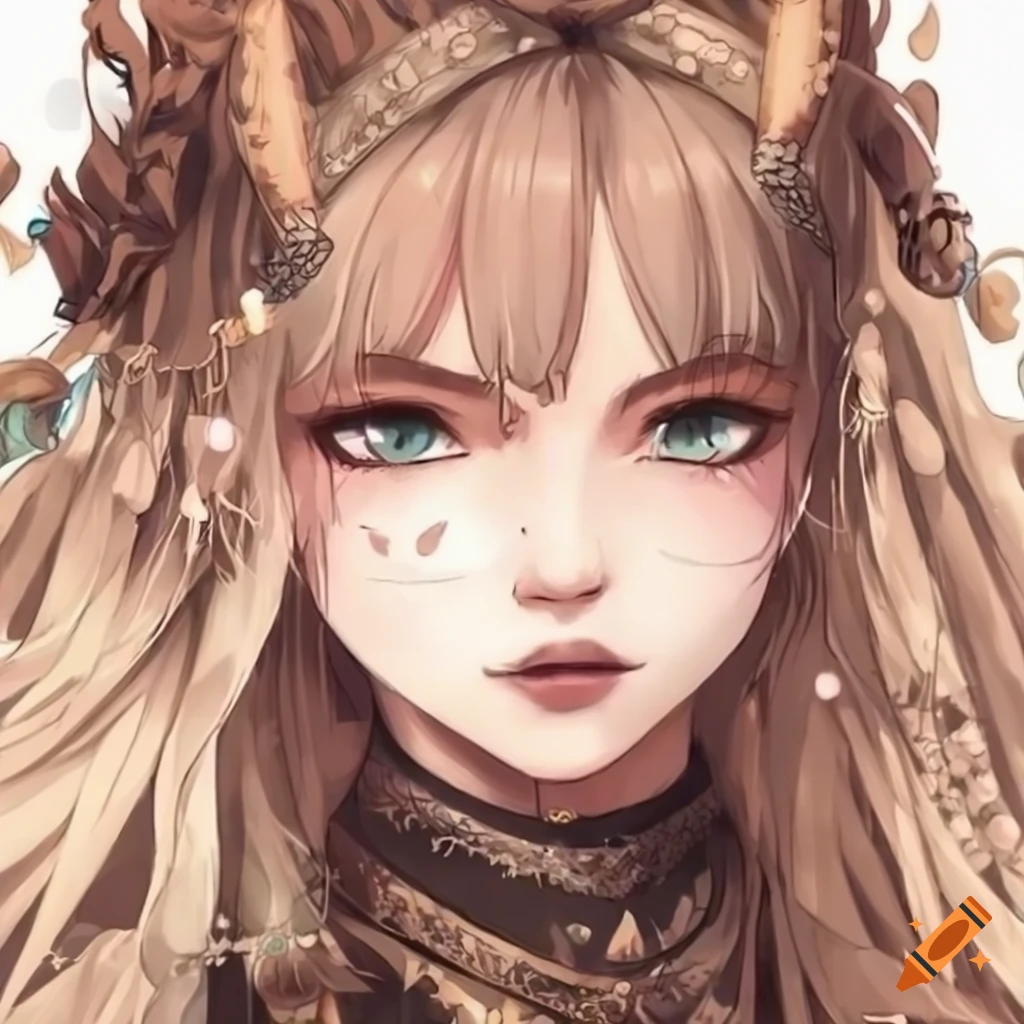 Boho anime girl