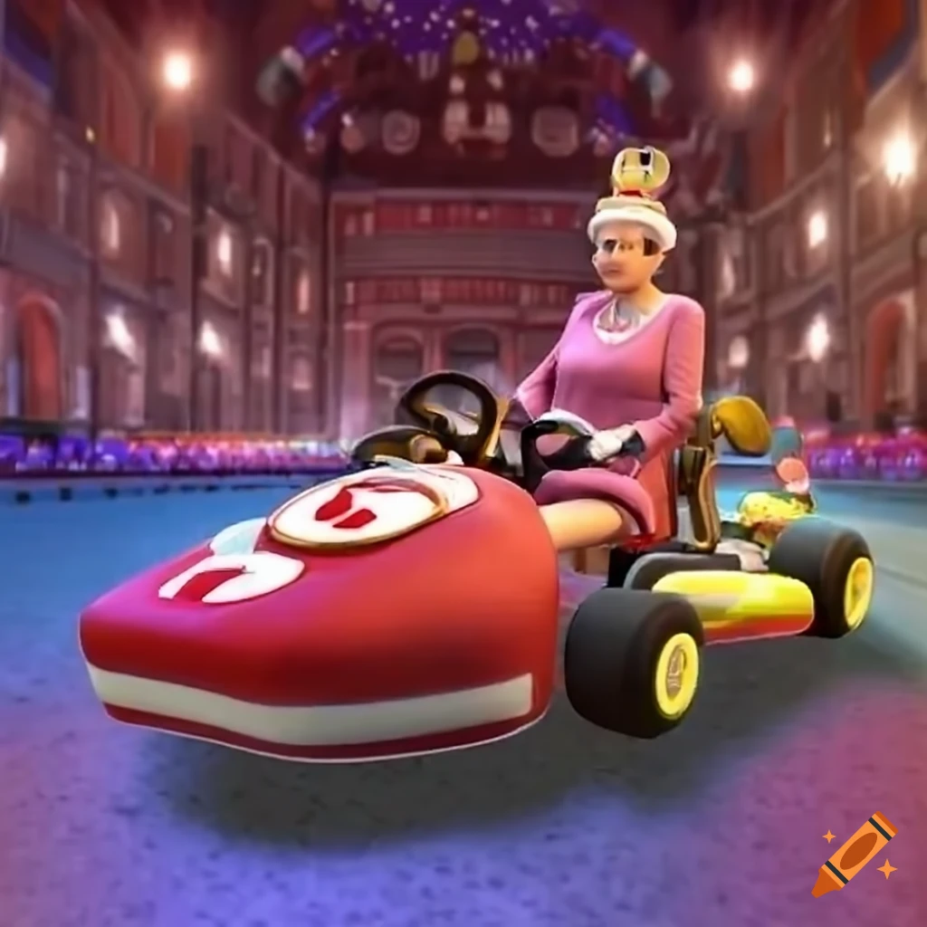 Queen Elizabeth 2 Racing In Mario Kart 8 On Craiyon queen-elizabeth-2-racing-in-mario-kart-8-on-craiyon