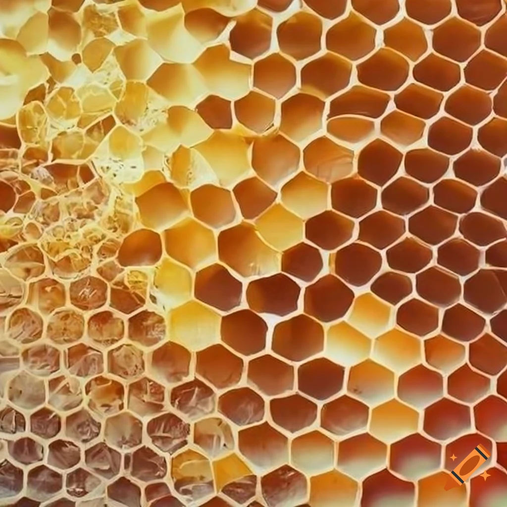 Bright dungeon with honeycombs