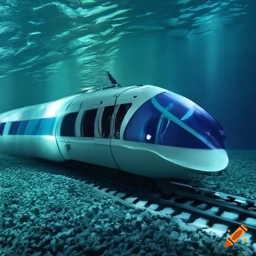 Underwater train on Craiyon