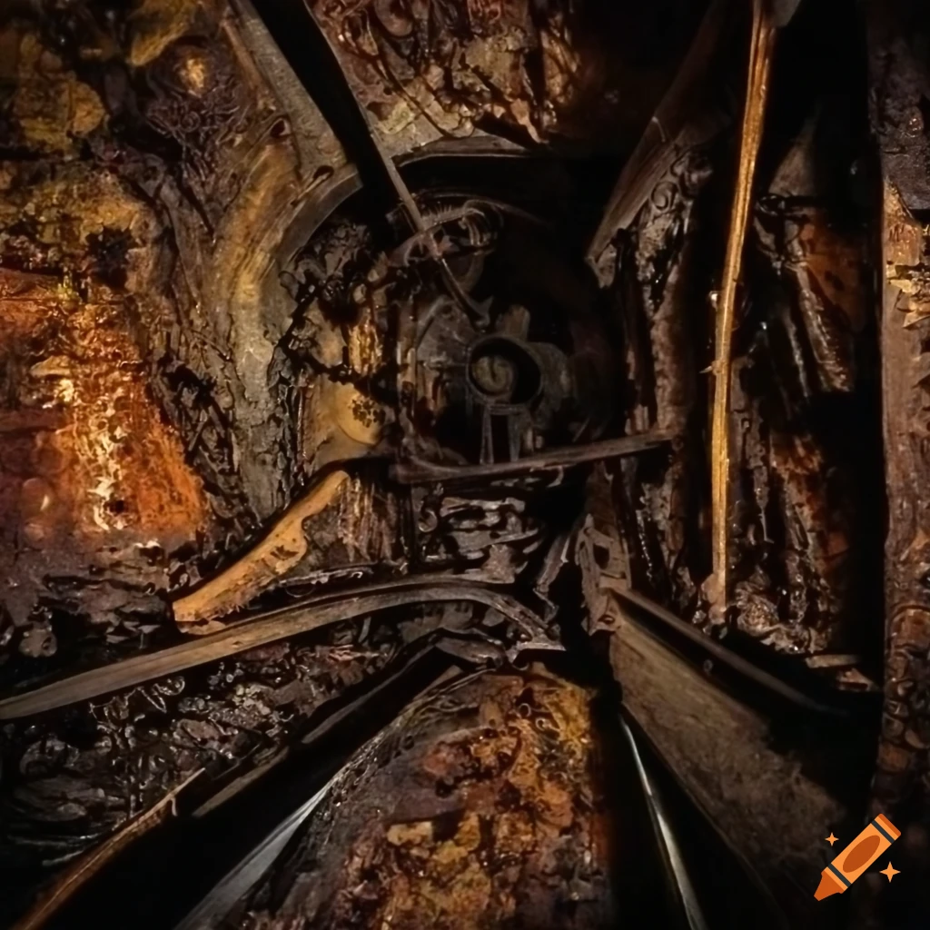 Steampunk coal mine