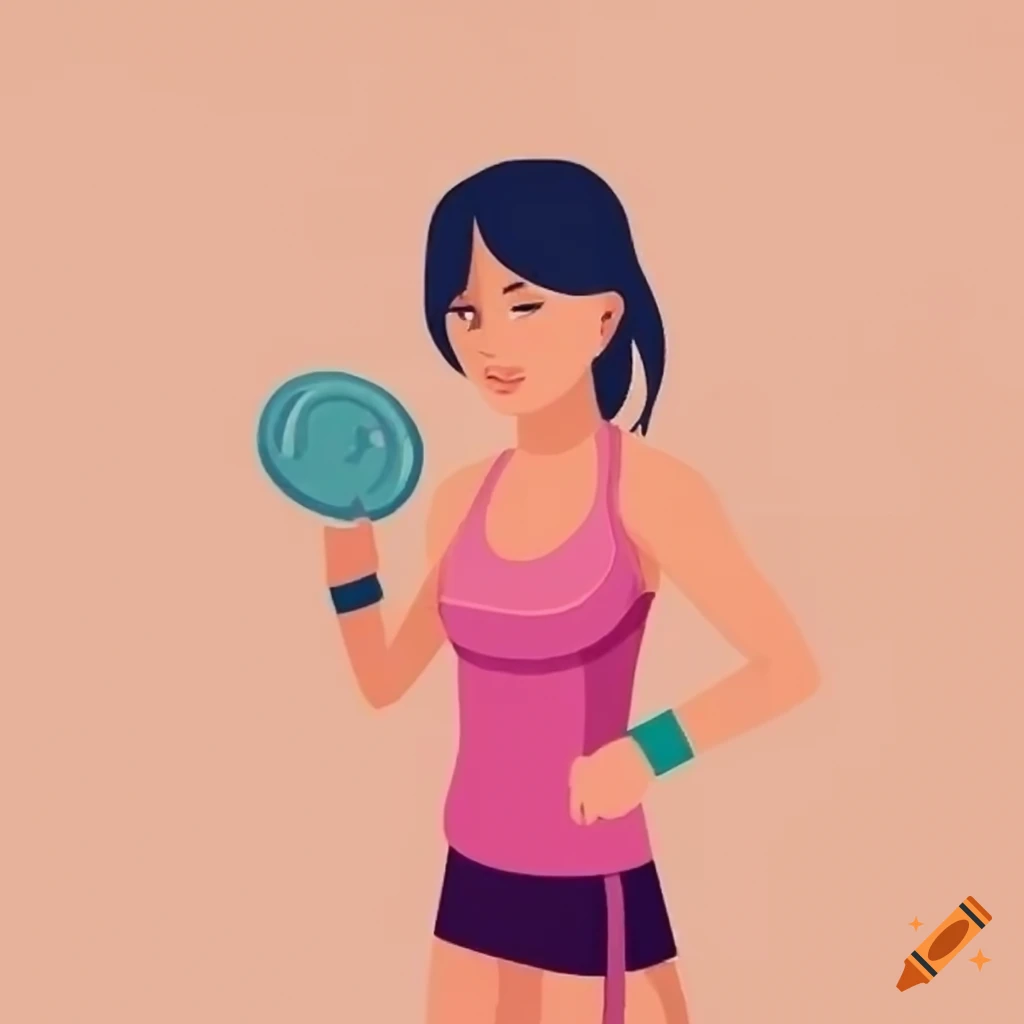 Woman gym trainer avatar