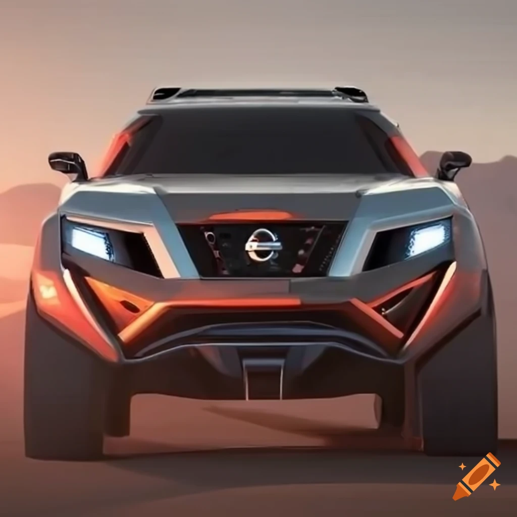 Hyperrealistic concept of a nissan frontier inspired by an angular ...