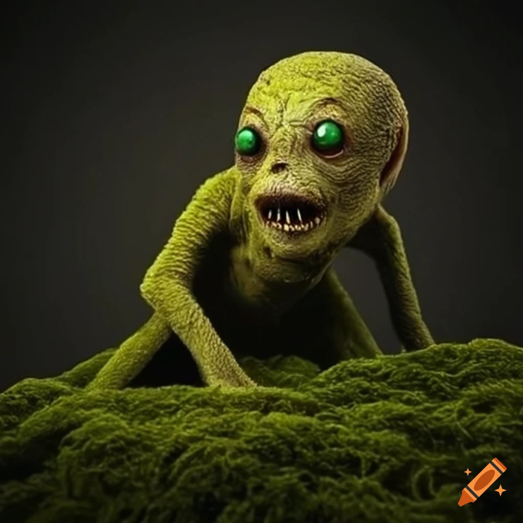 Illustration of a mysterious creature under the bed