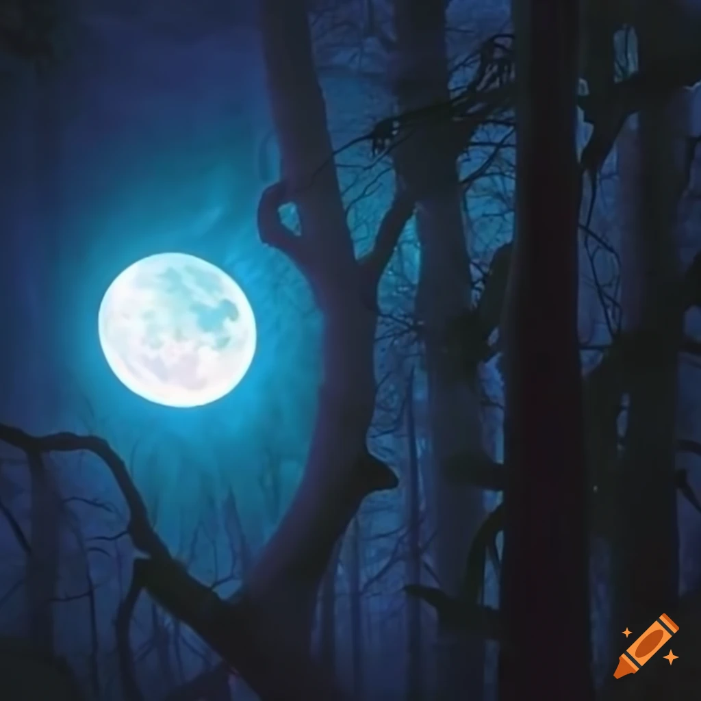 Labrador with enchanting moonlit patterns on its coat