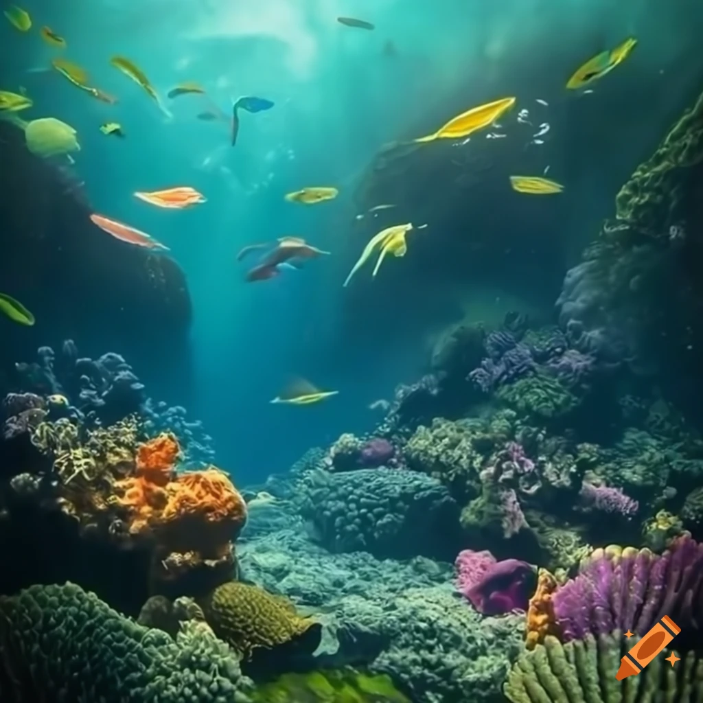 Enchanted underwater realm: dive into a hidden saltwater lake within a ...