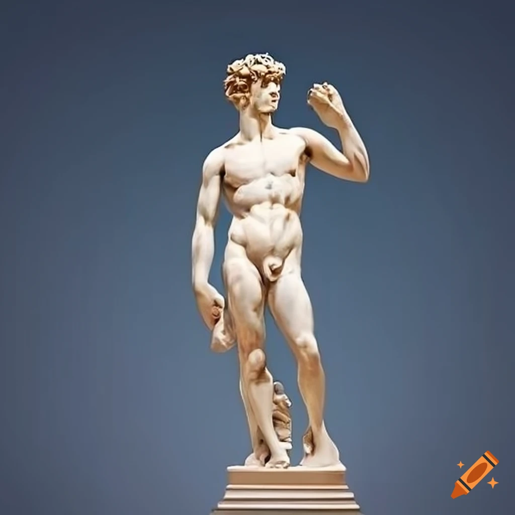 Renaissance statue of david on Craiyon
