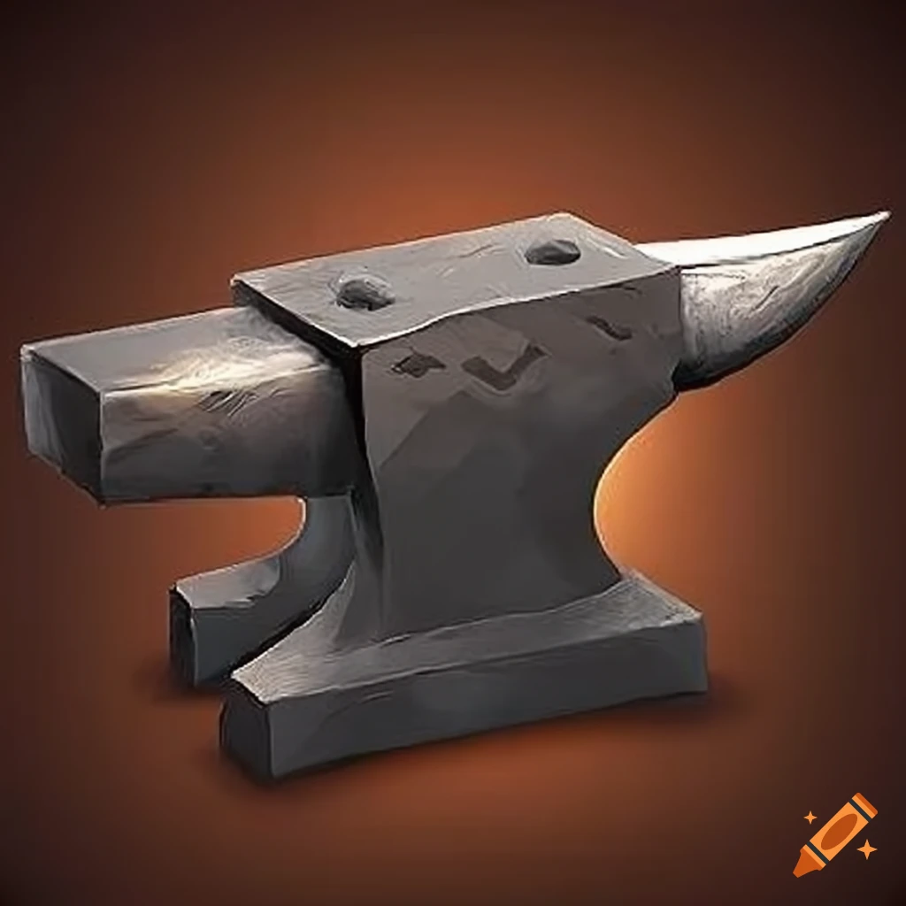 Anvil medieval crafting icon for a video game