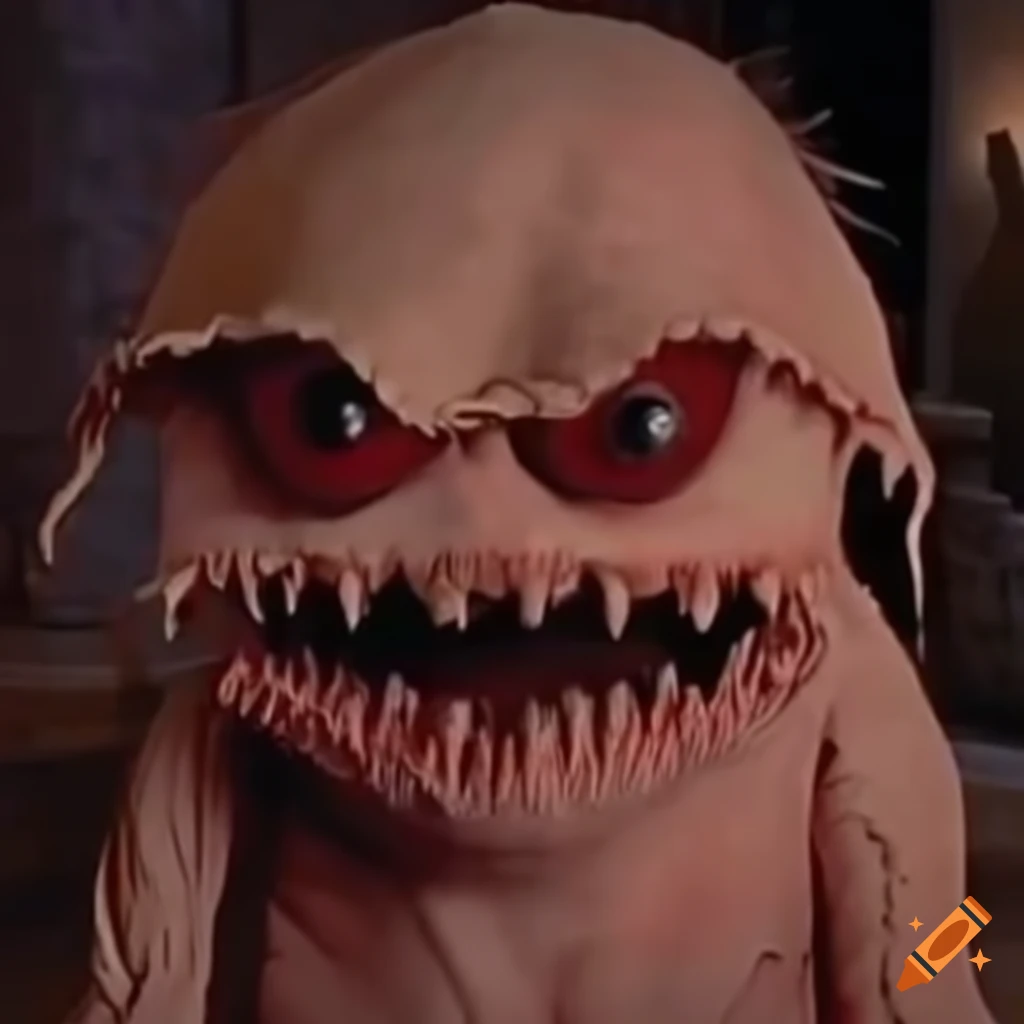 Monstre sortant des enfers dans le style de Tim Burton