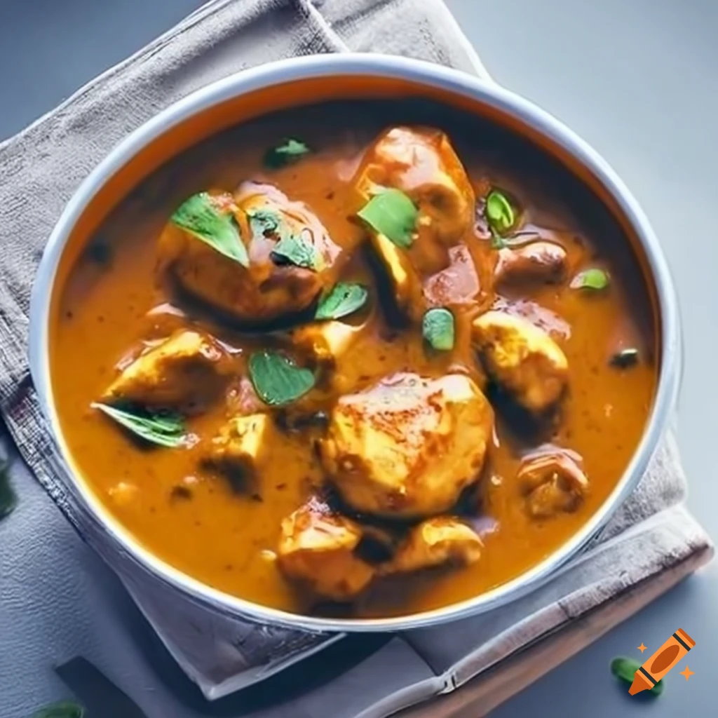 Methi chicken gravy dish