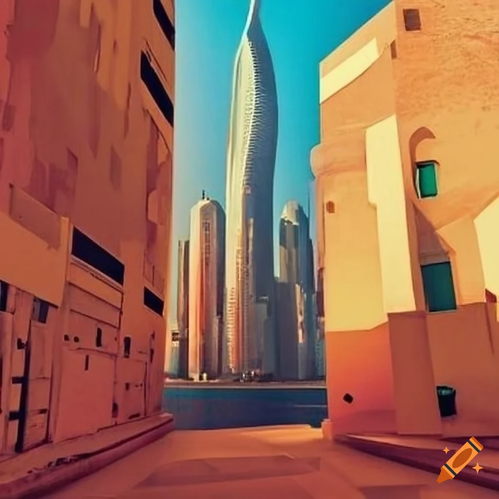 Vibrant cityscape of kuwait city on Craiyon