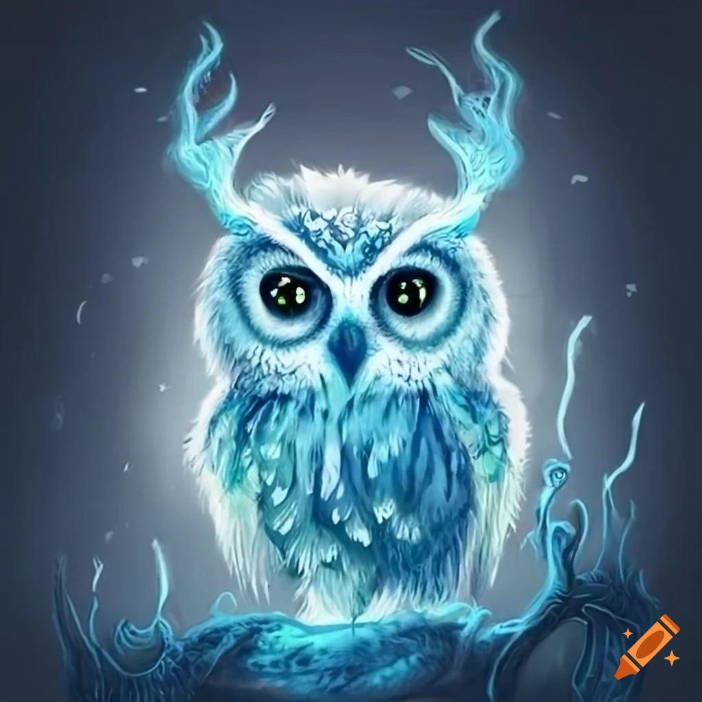 Baby owl patronus on Craiyon