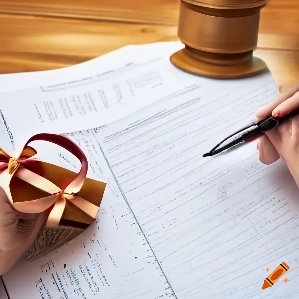 Real estate gift deed legal document on Craiyon