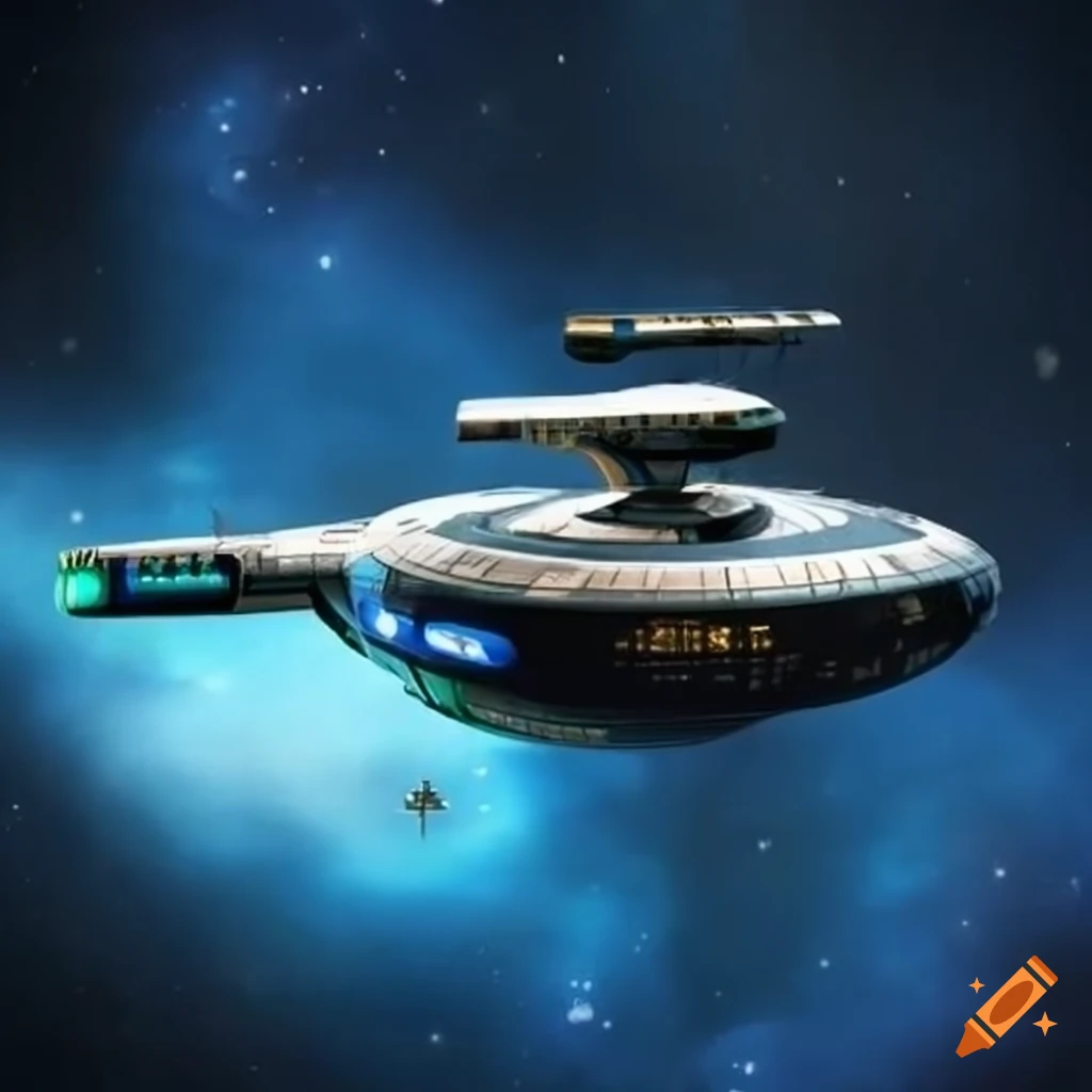 Art deco interpretation of the starship Enterprise