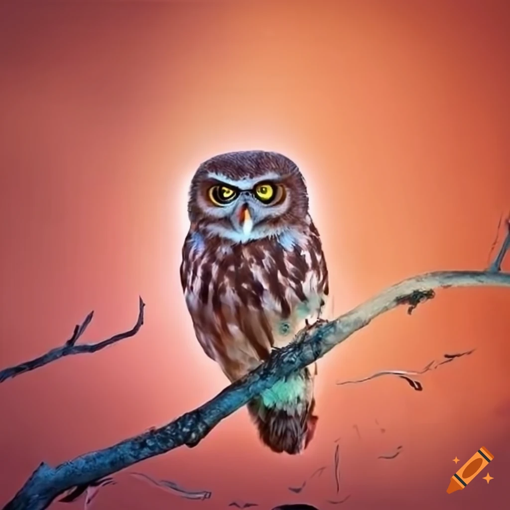 Owl on Craiyon image.