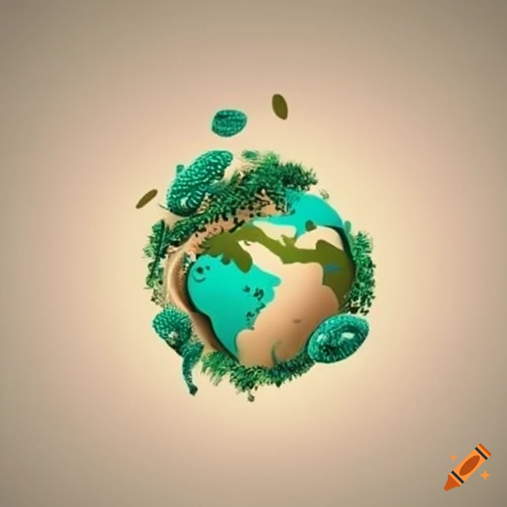Handcrafted logo for a sustainable and environmentally conscious web shop