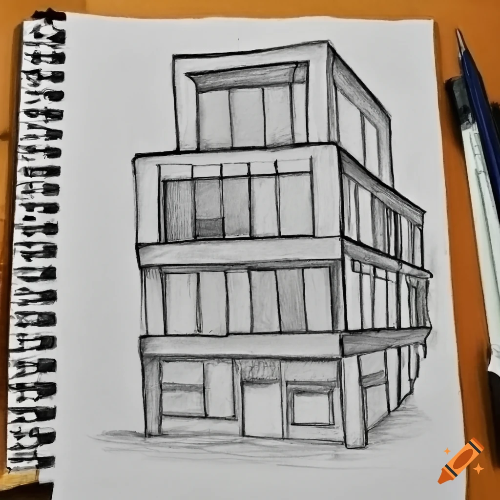 How to Draw Trick Art 3D Building on Line Paper - YouTube