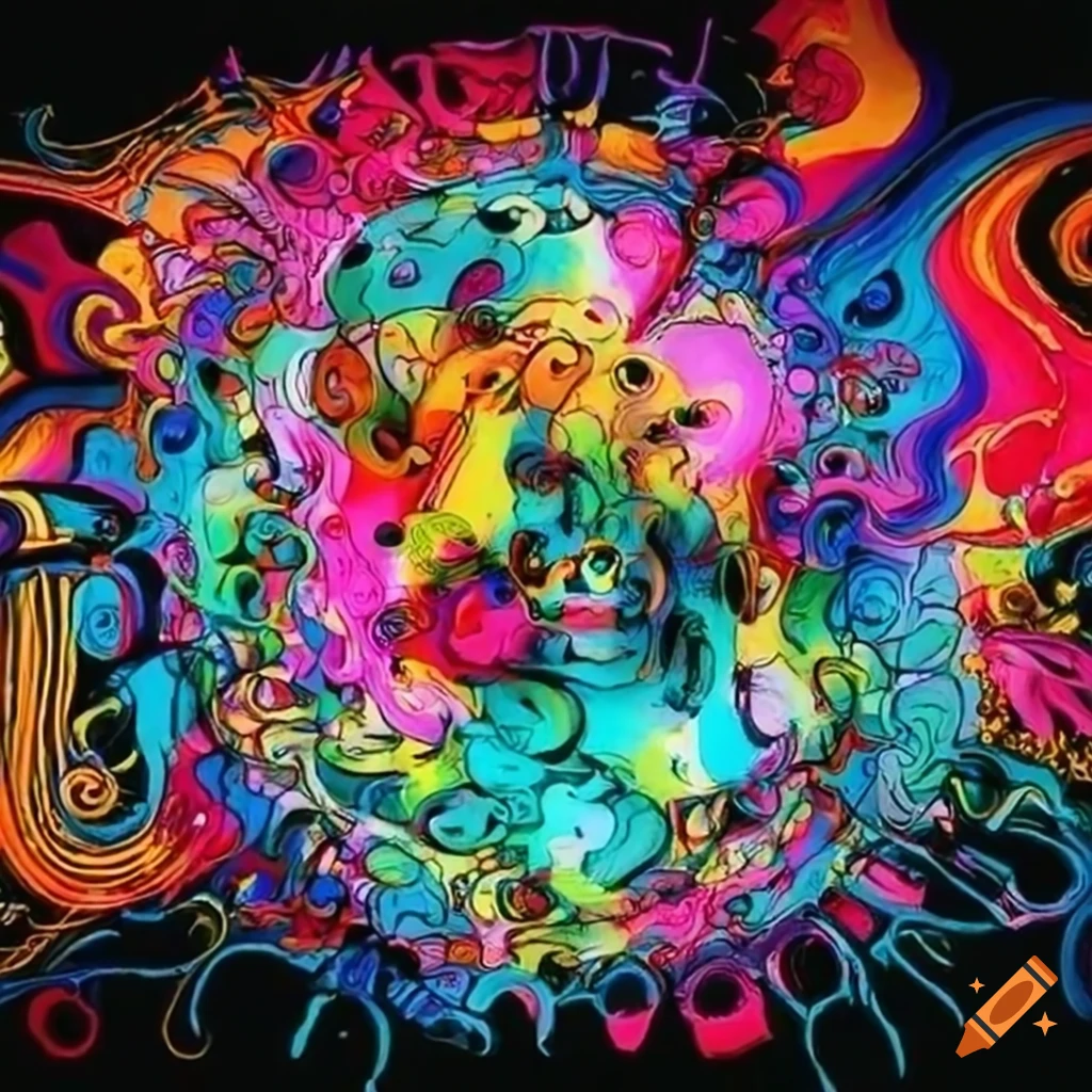 Intricate abstract doodle explosion