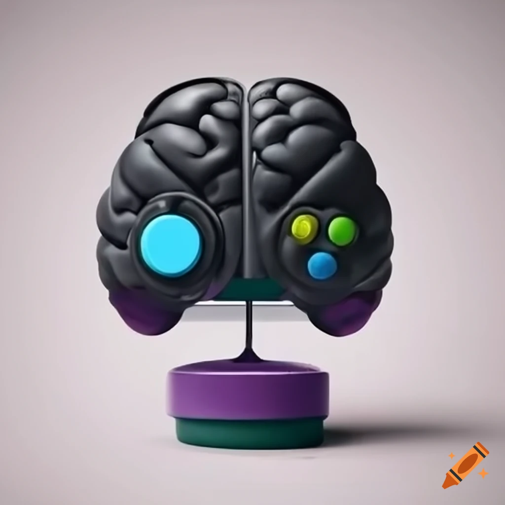 Brain game controller on Craiyon