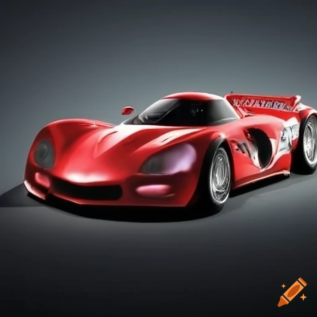 Racing cars in motion on Craiyon