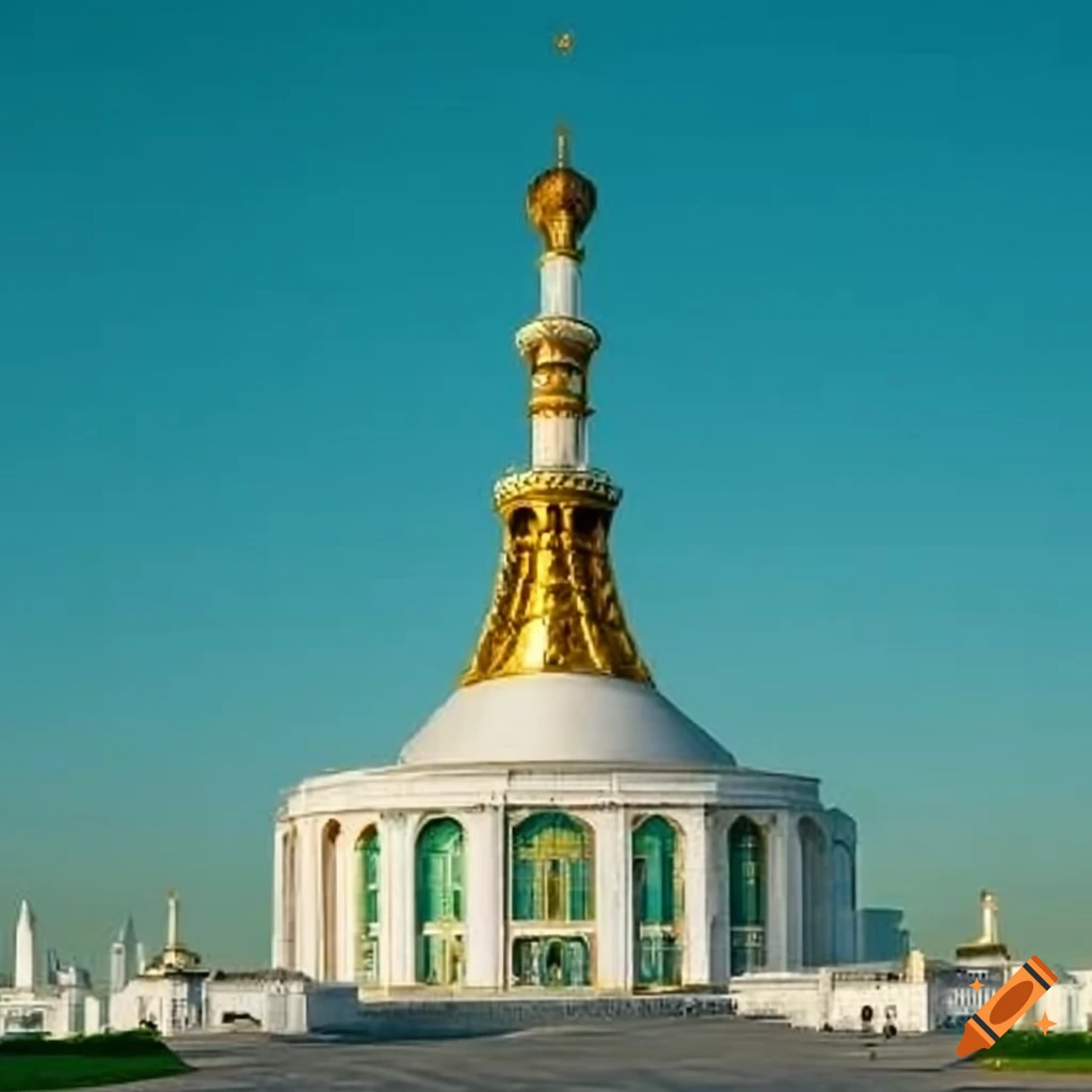 Cityscape of ashgabat, turkmenistan on Craiyon